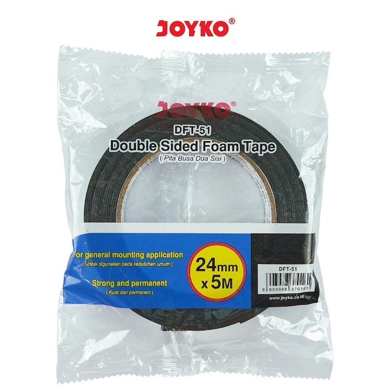 Joyko Double Sided Foam Tape White 5
