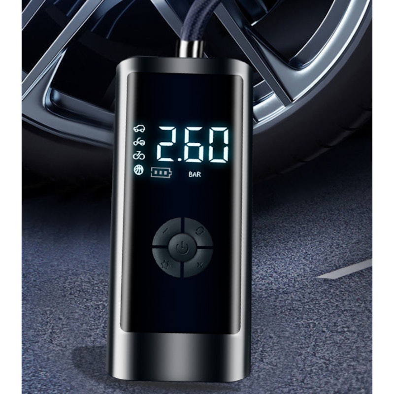 EAFC Pompa Angin Elektrik LCD Display Inflator Portable 4000 mAh 3
