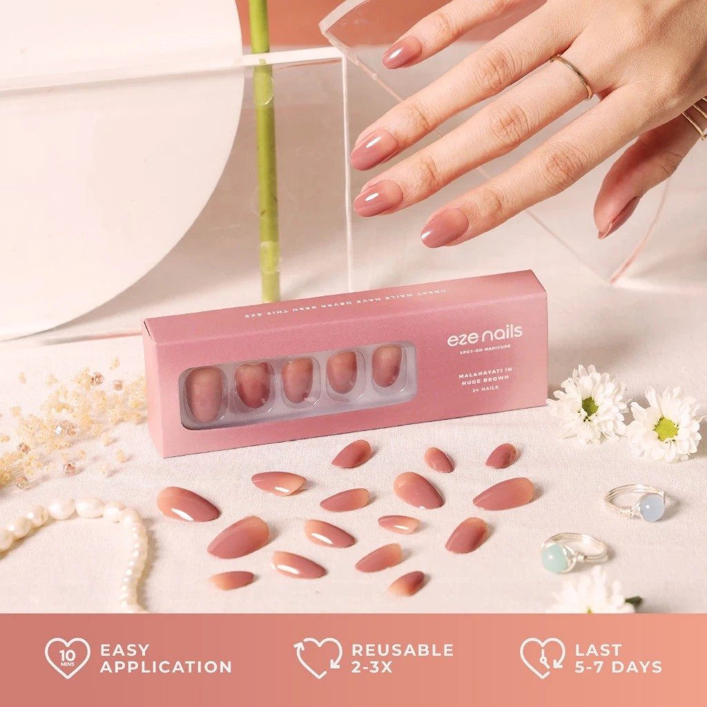 Eze Nails Malahayati in Nude Brown