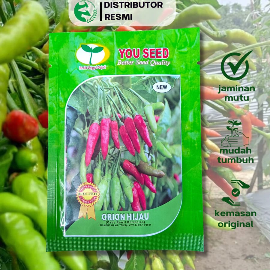 Bibit Unggul Sejati YOU SEED Benih Cabai Rawit Dompolan ORION