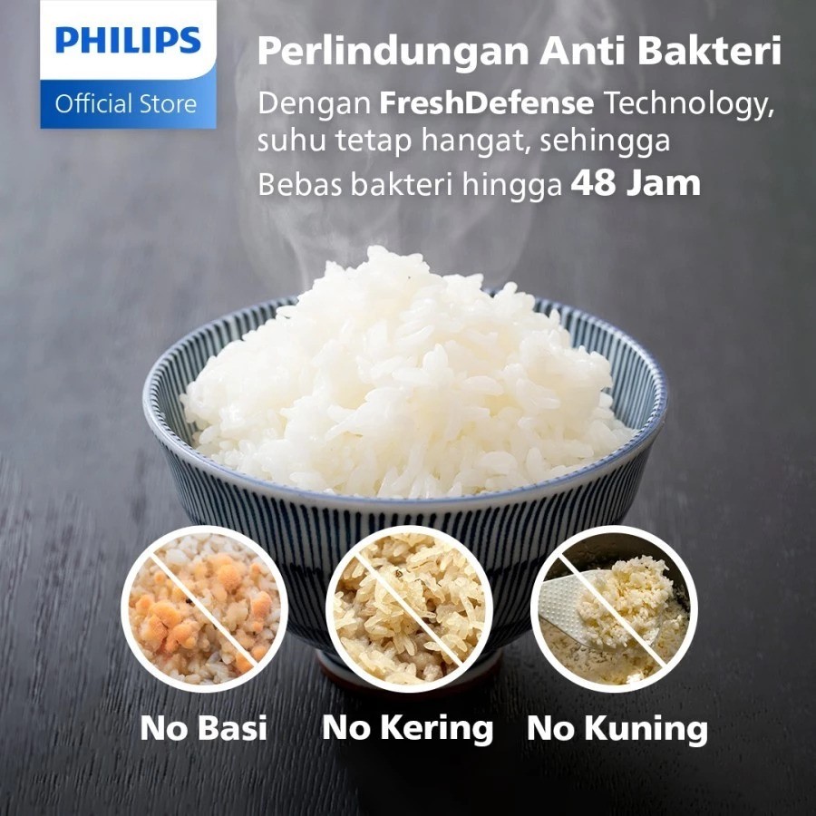 Philips Rice Cooker 3000 HD3211/30 Red