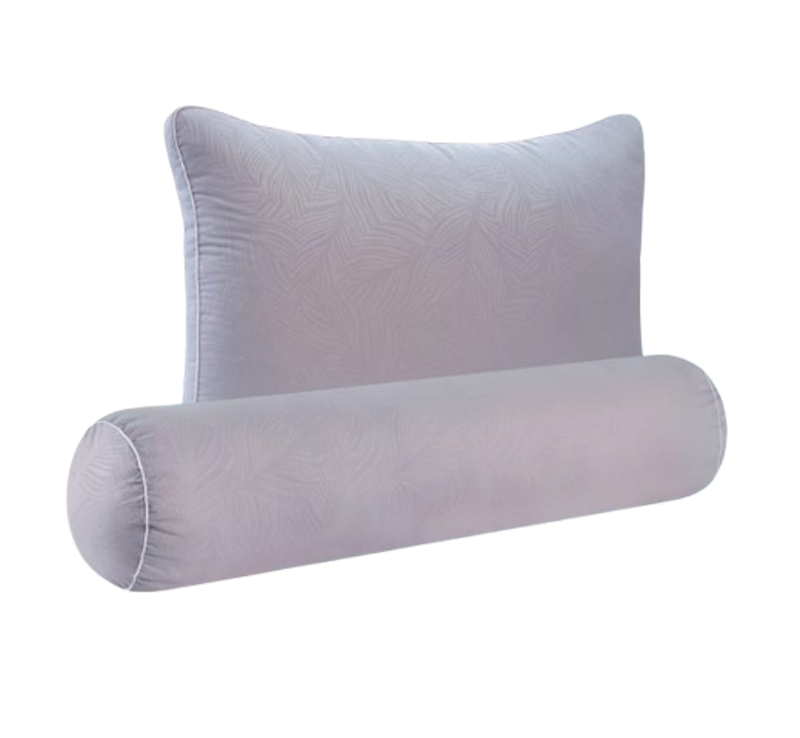 Domi Microfiber Pillow & Bolster Grey 1