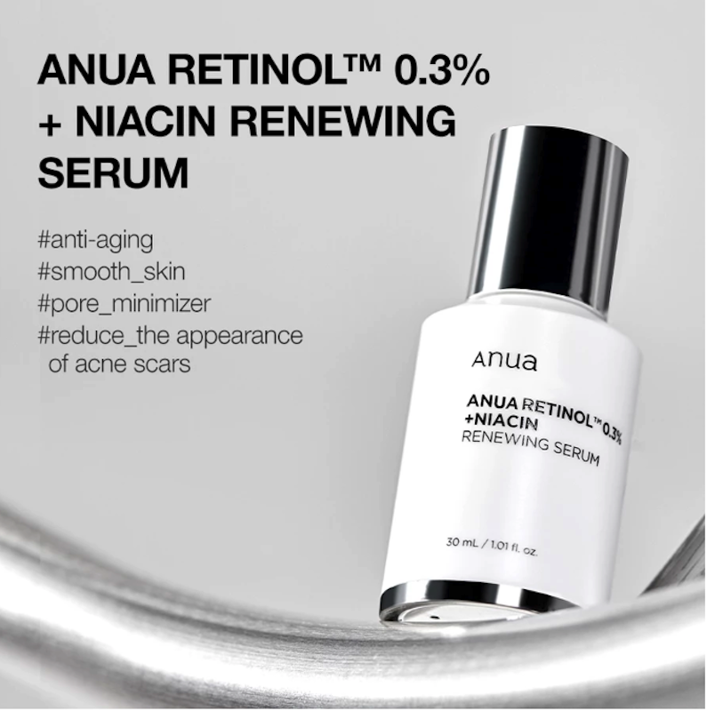 Anua Nano Retinol 0.3% + Niacin Renewing Serum 2