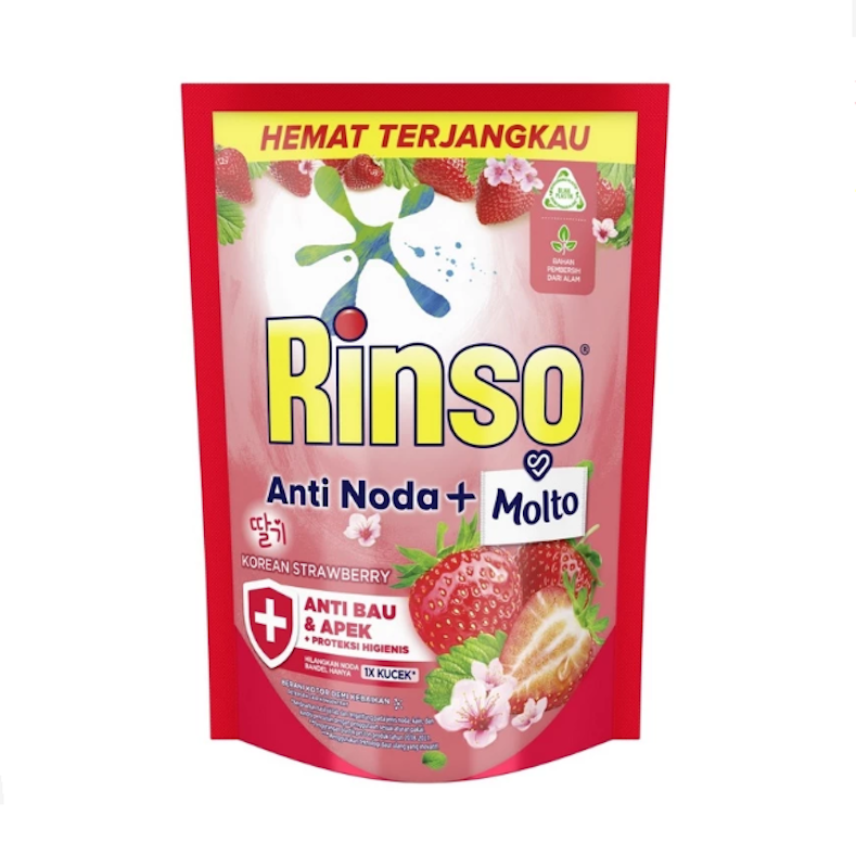 Rinso SensiFresh Deterjen Cair Korean Strawberry 1