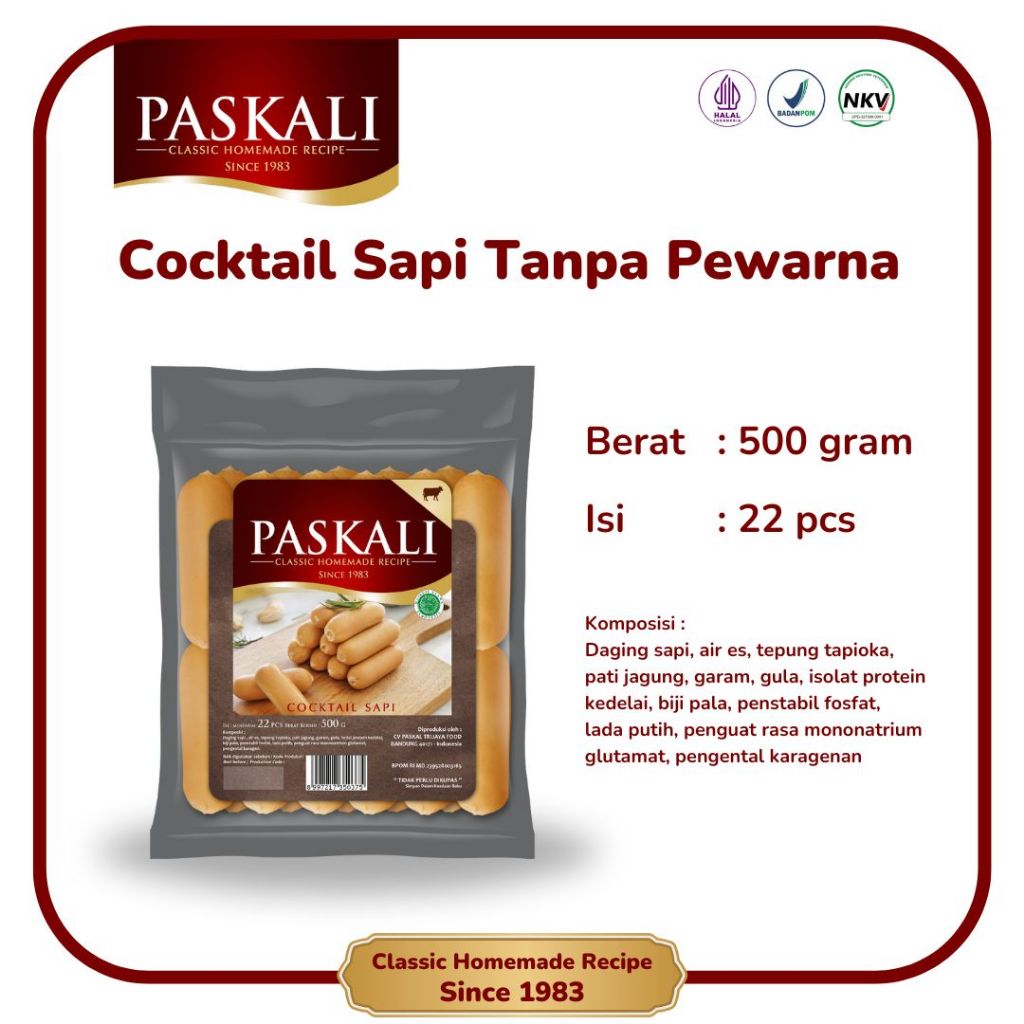 Paskal Trijaya Food Paskali Cocktail Sapi Tanpa Pewarna