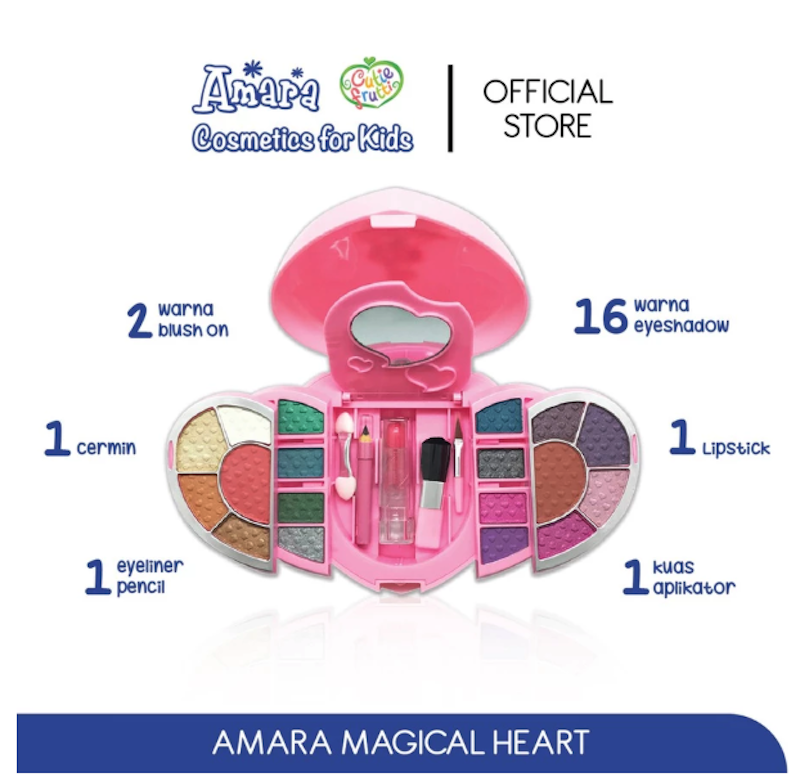 Kids Magical Heart Makeup Kit 3