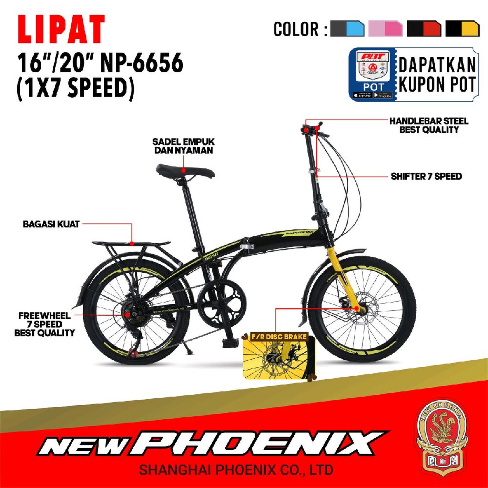 New Phoenix Sepeda Lipat 16 inch  5