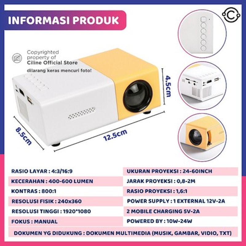 LED Mini Projector 3