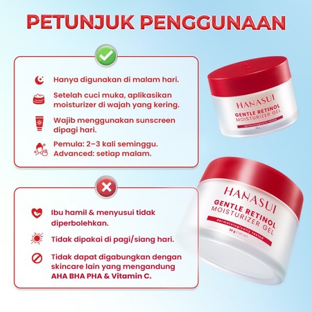 Eka Jaya Internasional Hanasui Gentle Retinol Moisturizer Gel