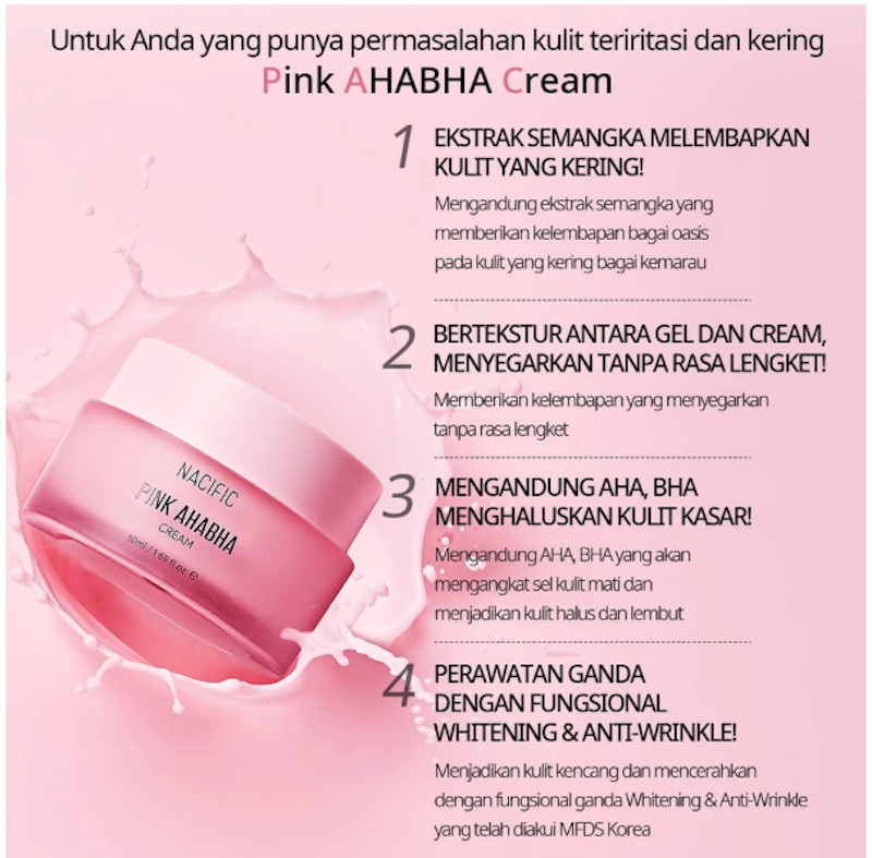 Pink AHA BHA Cream 3