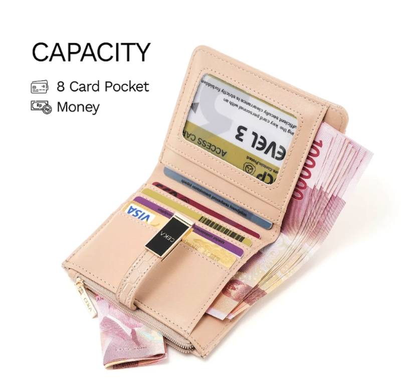 CEKA Pro Dompet Wanita Kulit Croco Mirage 3