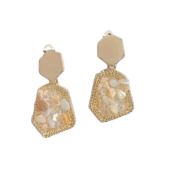 Anting Hijab Segi 5 Diamond Batu Warna Peniti