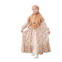 SYANKIDS Gamis Anak Syafira Flamingo Set