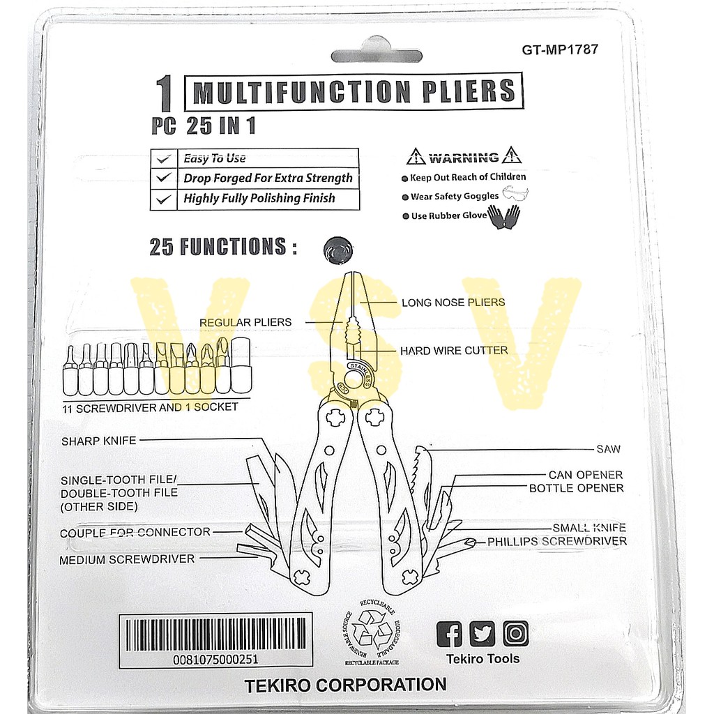 Multifunction Pliers 25 in 1