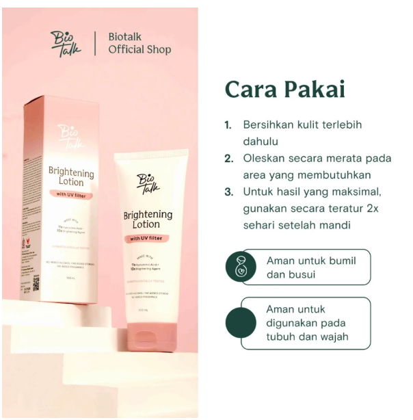 Bonaventura Berkat Abadi BioTalk Brightening Lotion 