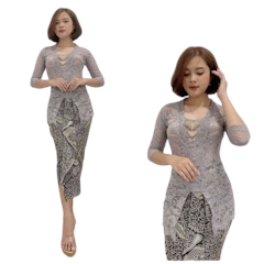 Kebaya Bali Brokat Sofia Lengan 3/4