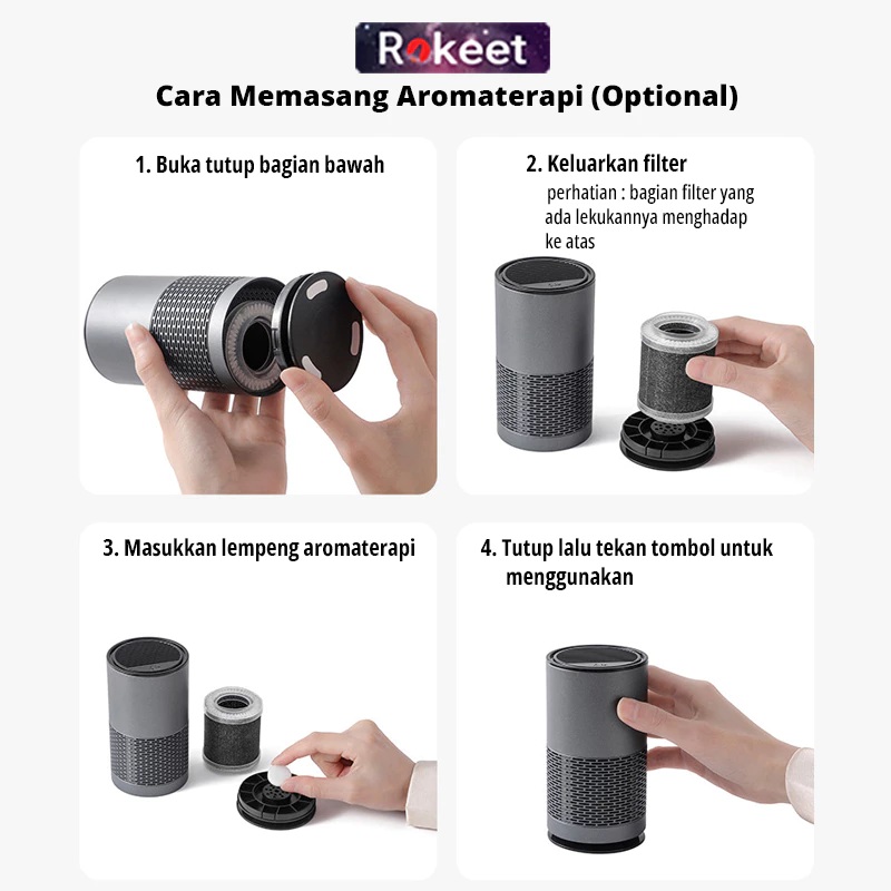 Rokeet Rokeet Smart Air Purifier Portable