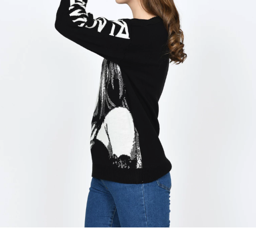  Milkan.id Black Air.Inc Sweater Rajut Premium Motif Anime