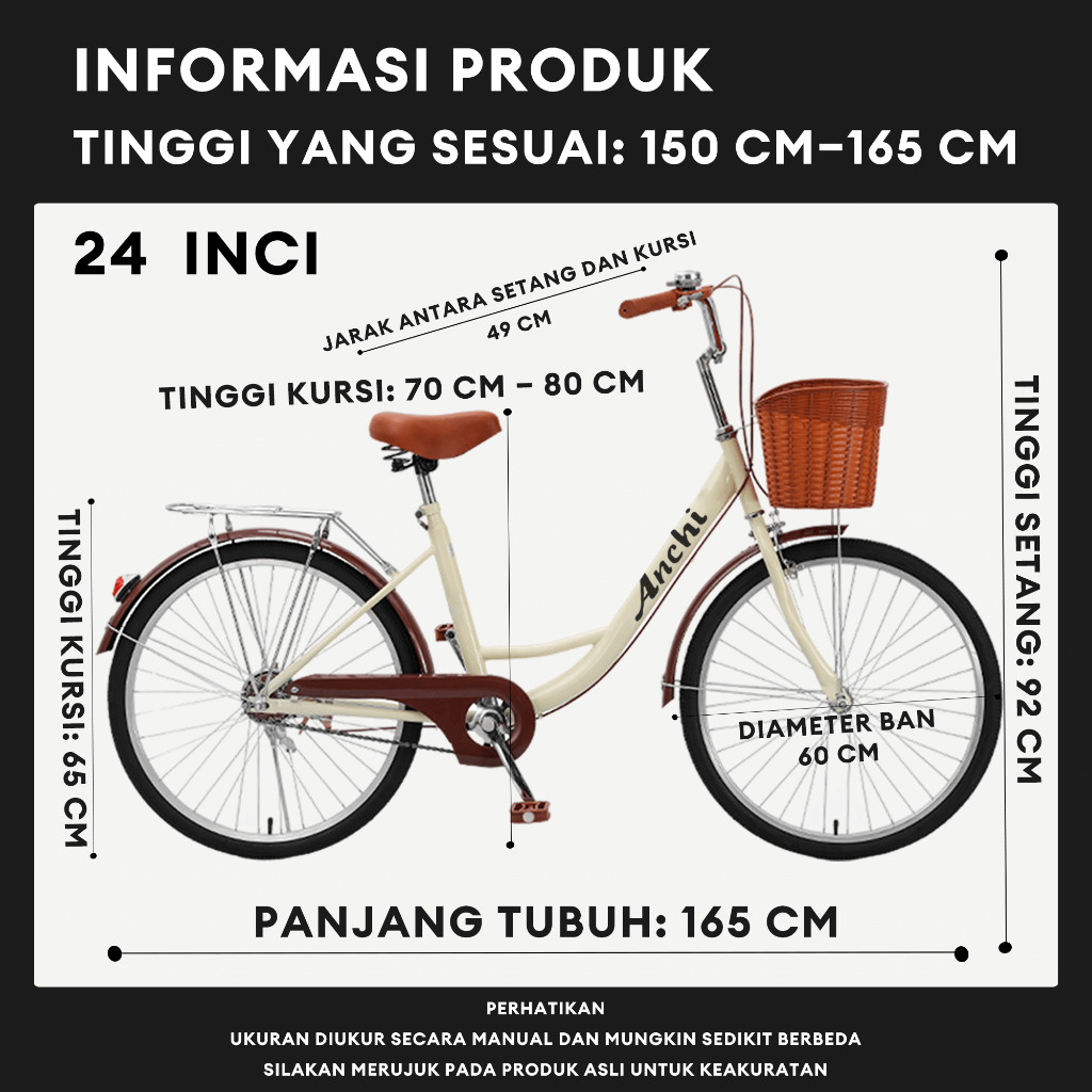  Anchi Sepeda Retro Classic