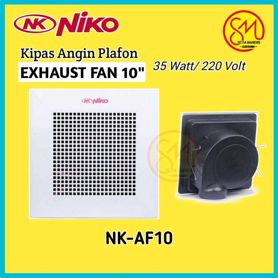 Niko Elektronik Indonesia Niko Exhaust Fan Plafon 10 inch NKAF10