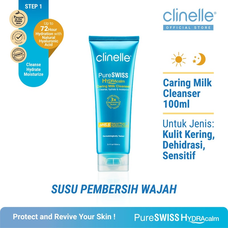 Clinelle® PureSwiss Hydracalm Caring Milk Cleanser 3