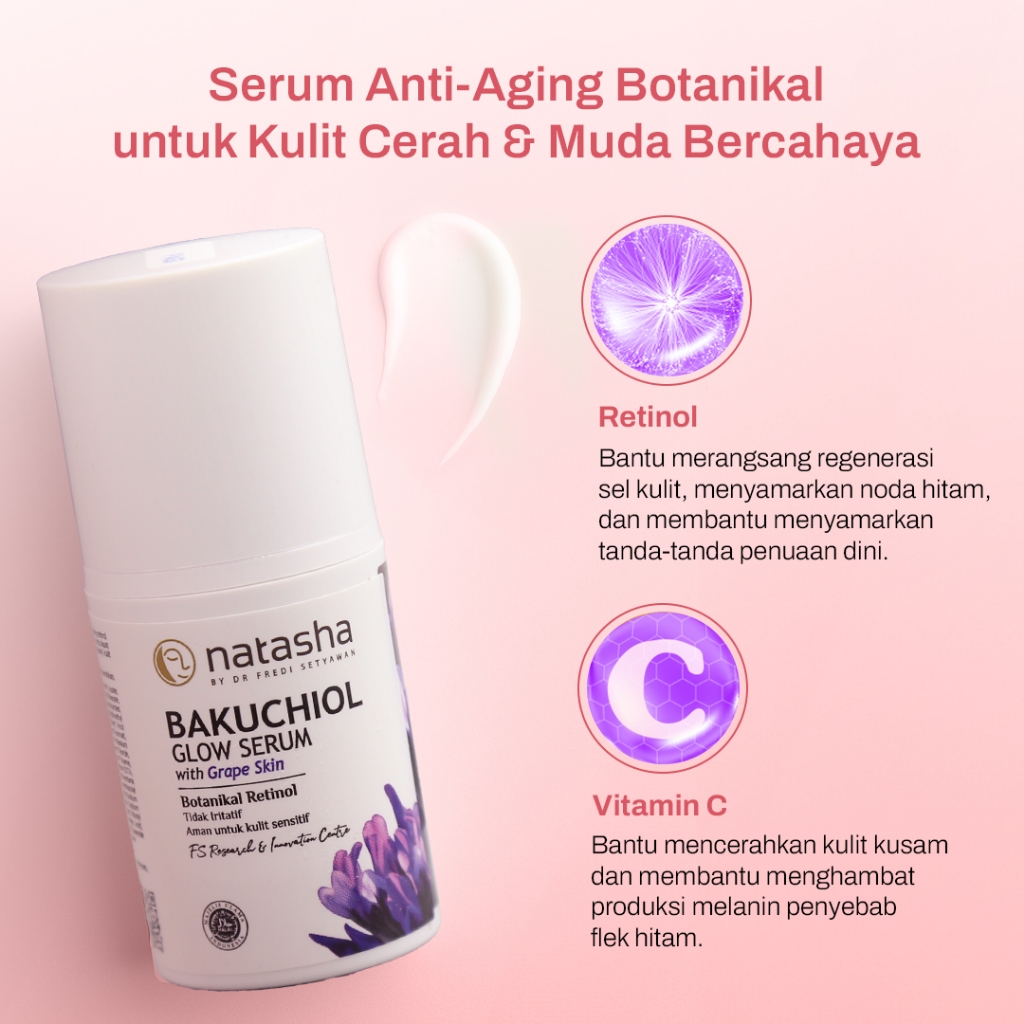 Pesona Natasha Gemilang Natasha Bakuchiol Glow Serum