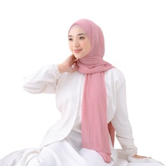 Kerudung Pashmina Plisket Lidi Diamond Premium