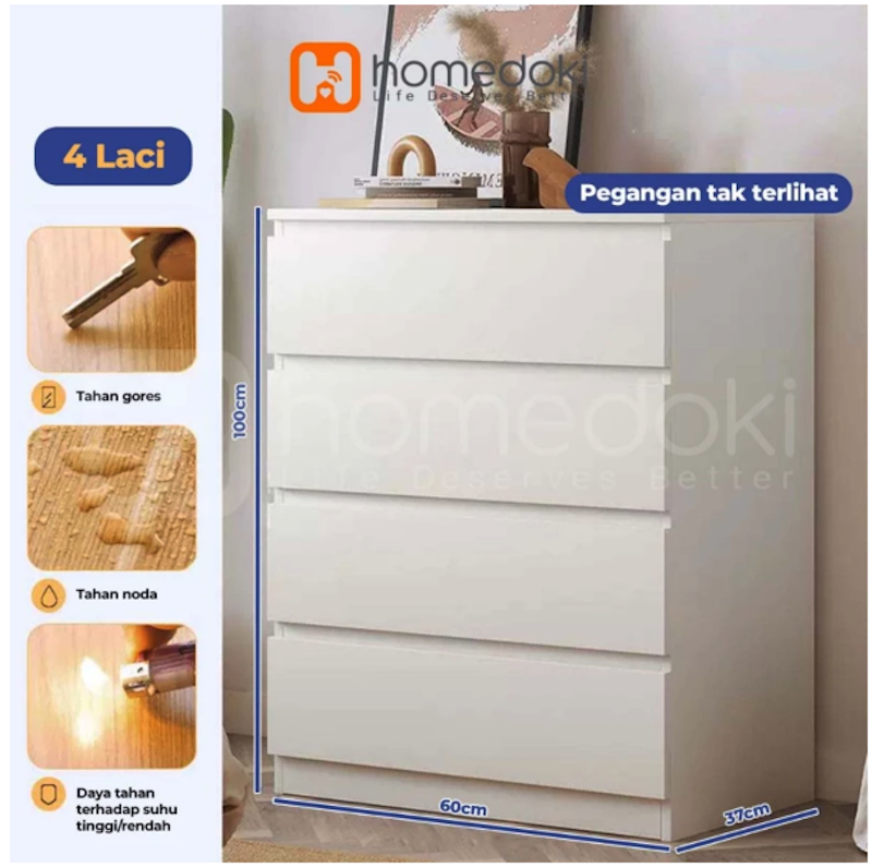 Homedoki Lemari Laci 4 Laci 2
