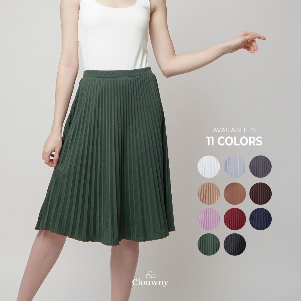 Vamos Midi Pleat Skirt 4