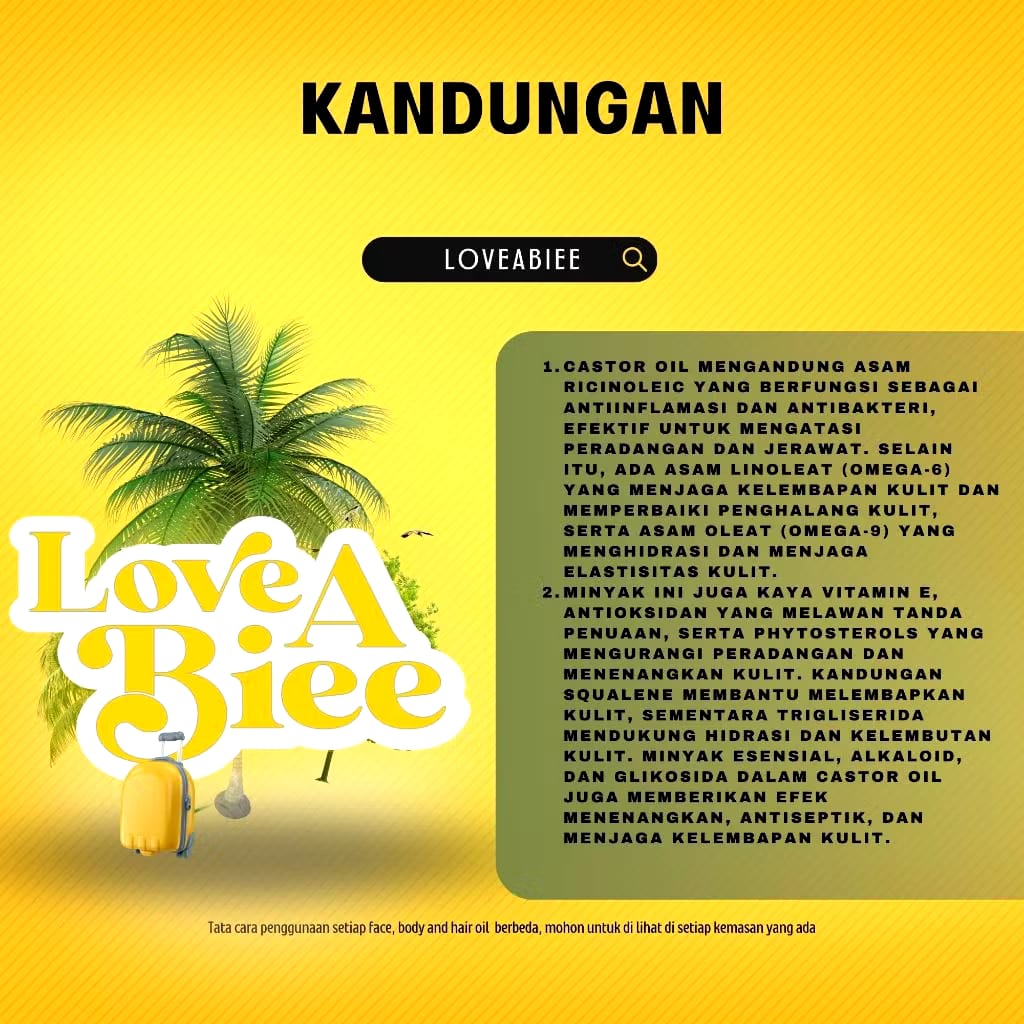  Loveabiee Castor Oil