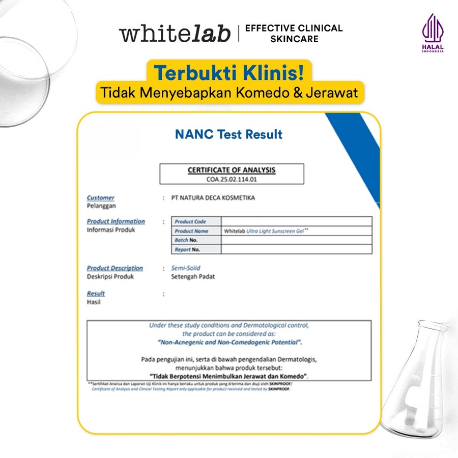 Natura Deca Kosmetika Whitelab Ultra Light Sunscreen Gel SPF 50 PA+++ 