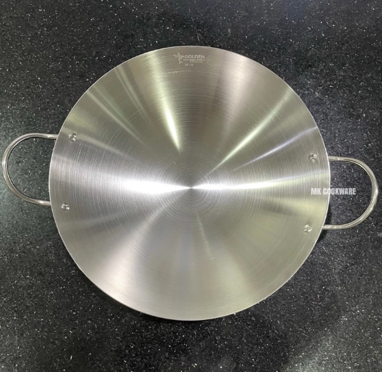 Golden Dragon Houseware Golden Flying Fish Kuali Anti Lengket Stainless Harden Steel