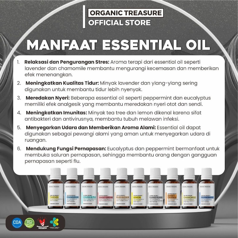 ORGANIC TREASURE Immune Booster Specialty Blend Essential Oil 4