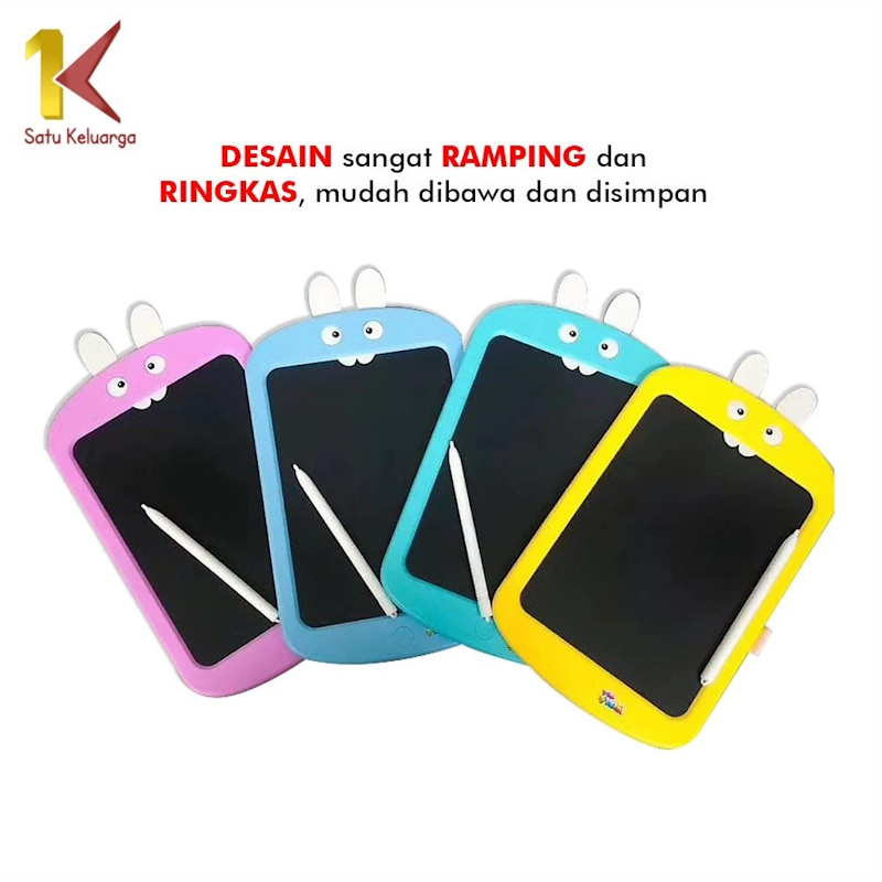 Satu Keluarga LCD Rabbit Drawing Writing Tablet 4