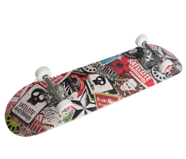 Silverfox  Skateboard Canadian Maple Satellite Skull  31X8 LY-31AE-3LM-6