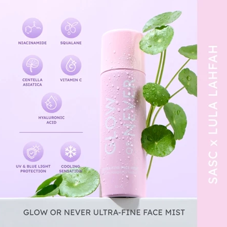 Karli Indah Cosmetics SASC x LULA LAHFAH GLOW or NEVER Ultra-Fine Face Mist