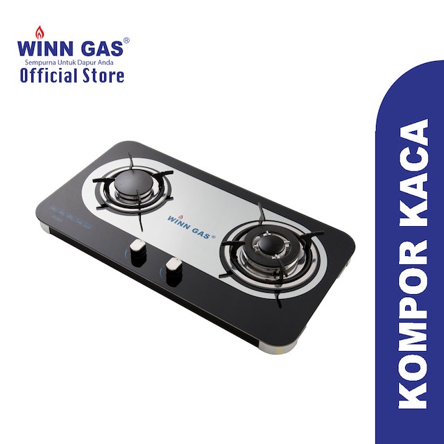 Winn Appliance Winn Gas Kompor Kaca 2 Tungku W888 