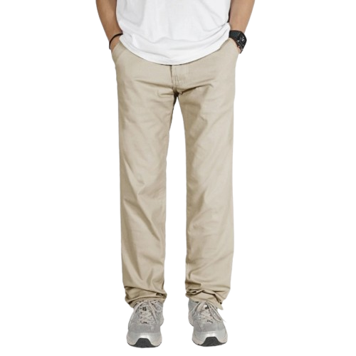 Irishkelly Long Chino Pants Loose Fit Cream