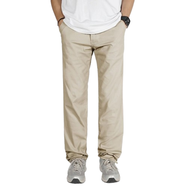 Irishkelly Long Chino Pants Loose Fit Cream 1