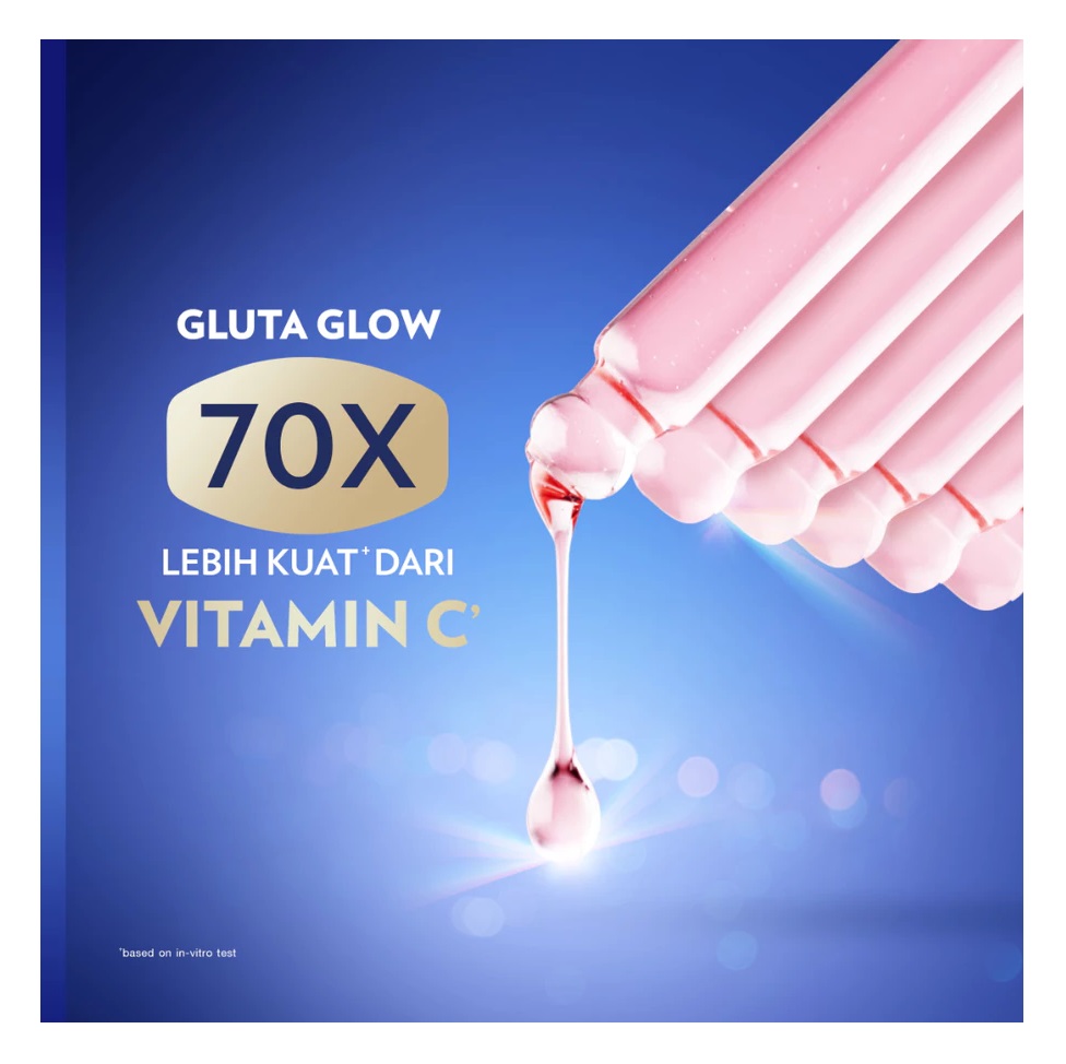 Unilever Indonesia Vaseline® Healthy Bright Gluta-Hya Serum Burst Lotion Overnight Radiance Repair 