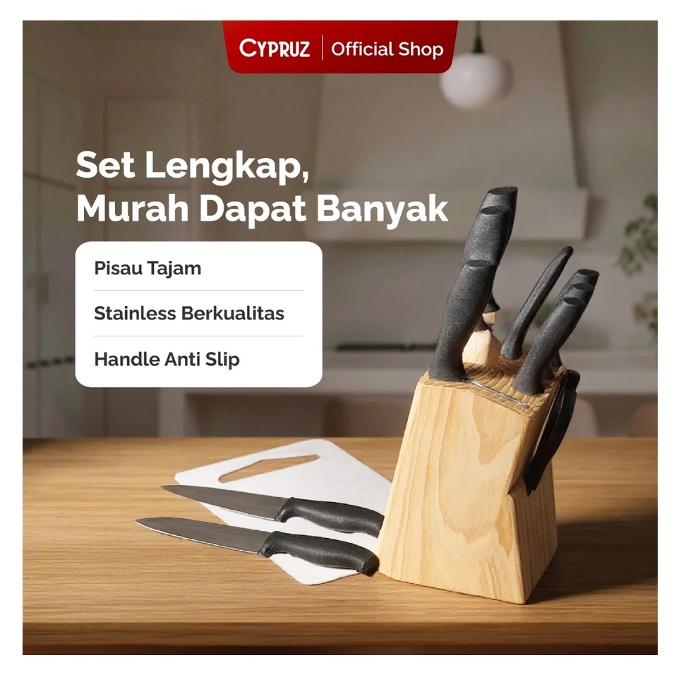 Cypruz Pisau Set Premium 10 pcs 4