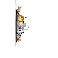 Wallsticker Hide and Seek Animal