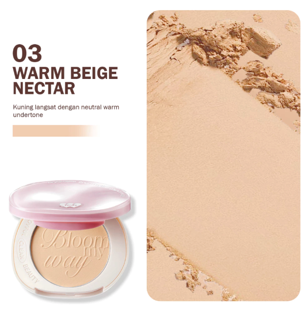Bloomatte Fine to Refine Compact Powder 03 Warm Beige Nectar 2