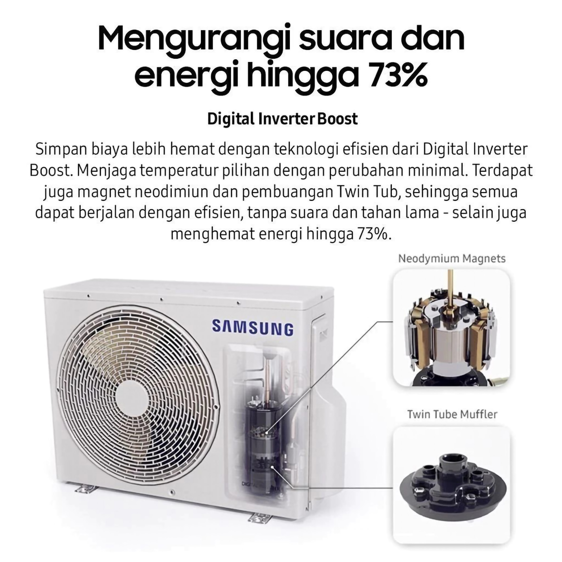 Samsung Electronics Samsung WindFree™ Wall-mount Air-conditioner AI Auto Cooling 2 PK AR18BYFANWKNSE
