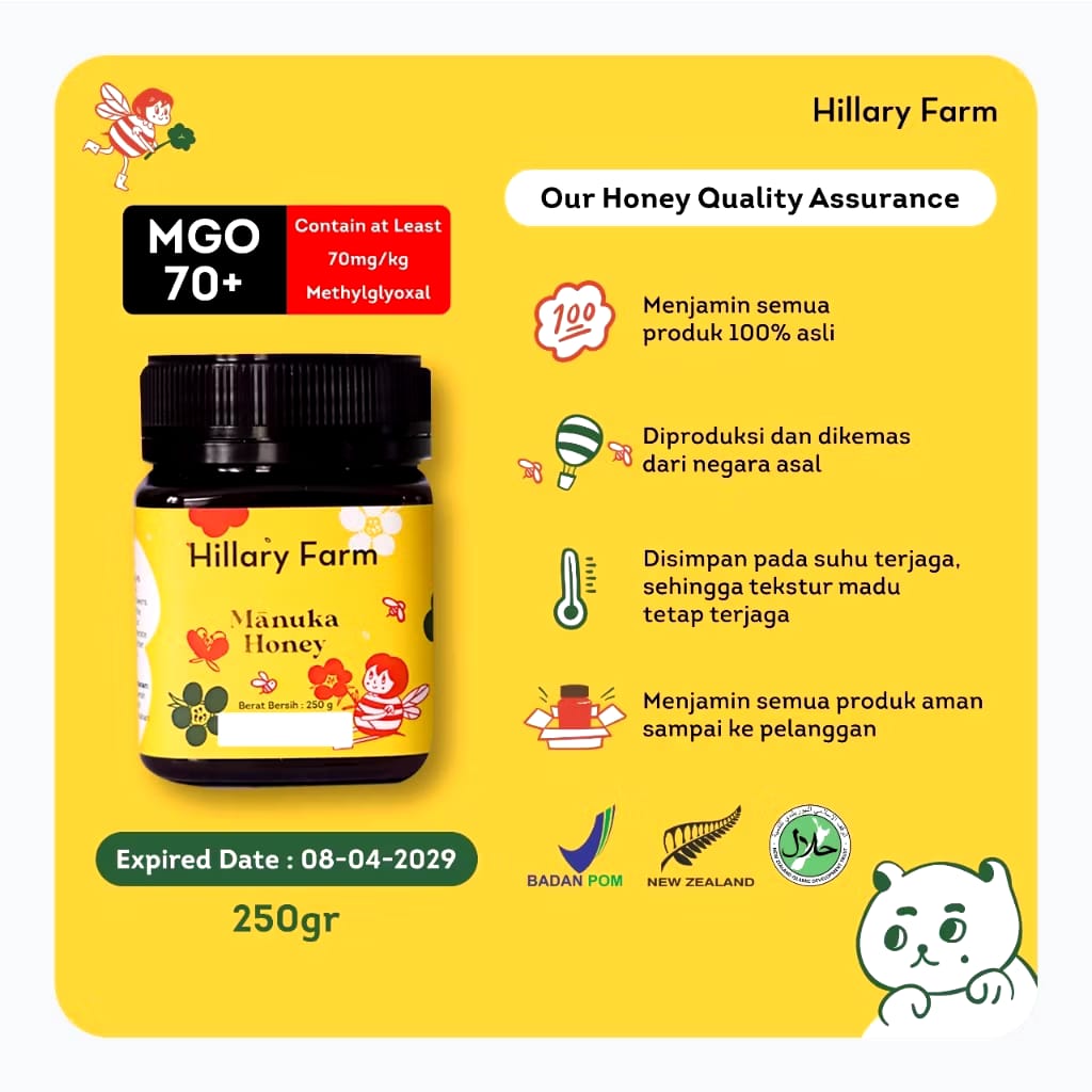Hasindo Boga Indonesia Hillary Farm Manuka Honey 