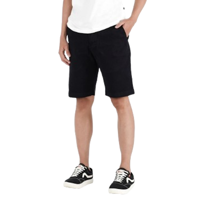 Aerostreet Chinos Pendek Emillio Hitam 1