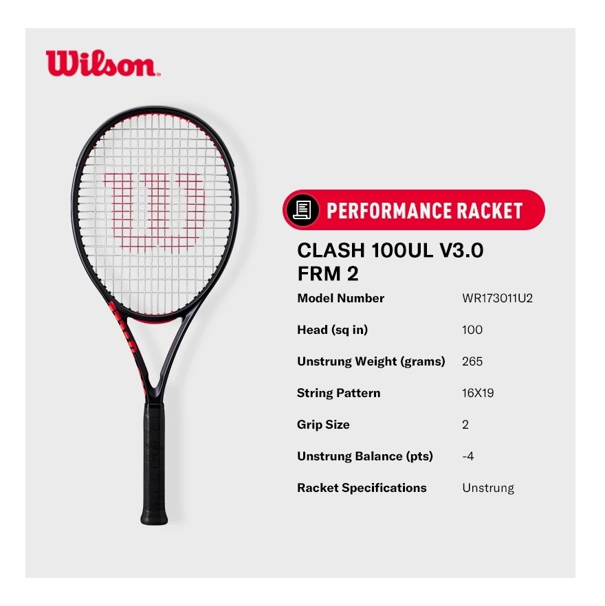 Wilson Sporting Goods Wilson Clash 100UL V3 WR206310U2