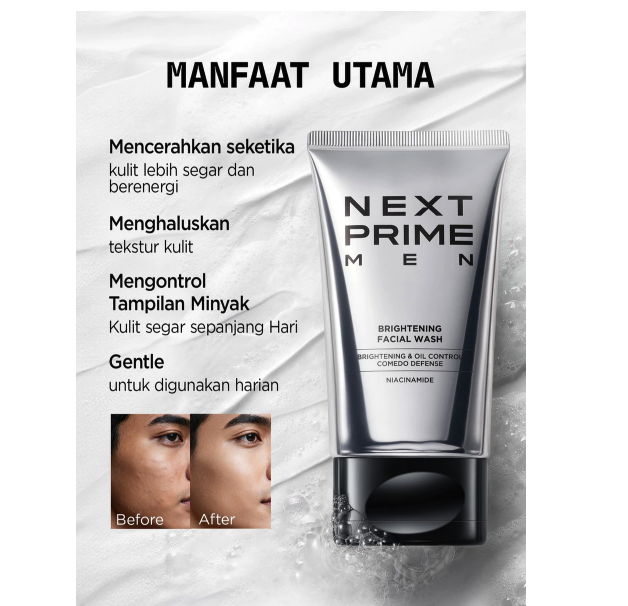 NEXTPRIME Men Brightening Facial Wash  2