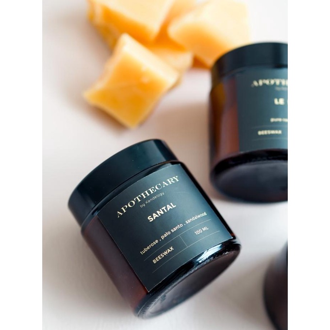 Apothecary Beeswax Candles / Lilin Aromaterapi Beeswax