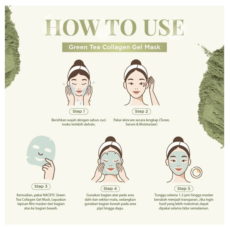 Green Tea Collagen Gel Mask 5